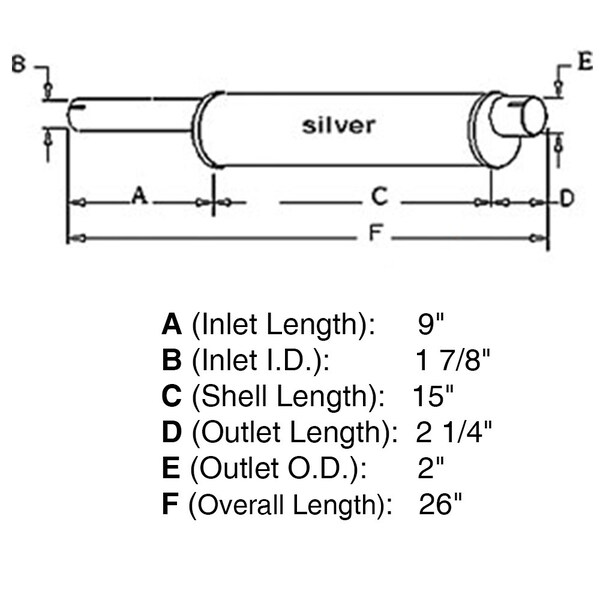 Aftermarket Muffler MUK40-0070 - main